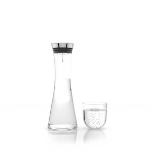 3d max water carafe glass