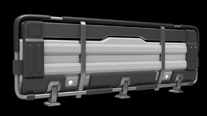 modular railings sci fi 3d model