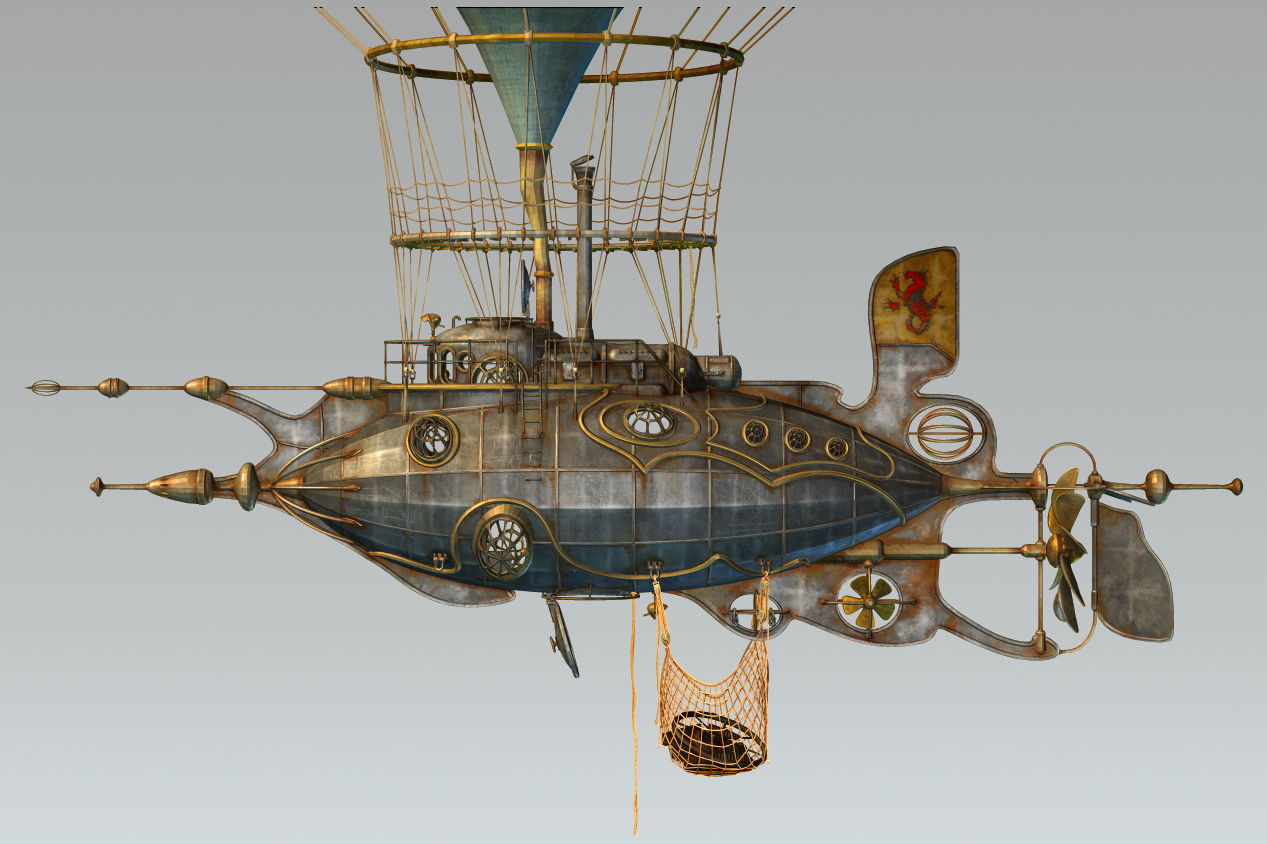 Steampunk/Dieselpunk Airship