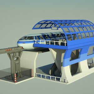 3d monorail rail mono