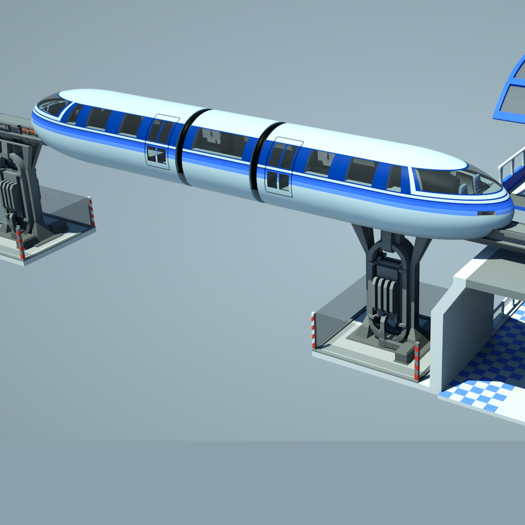 3D модель монорельс - TurboSquid 790997