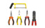 3d model tools brush hammer screwdrivers