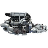 3d bugatti veyron w16 engine