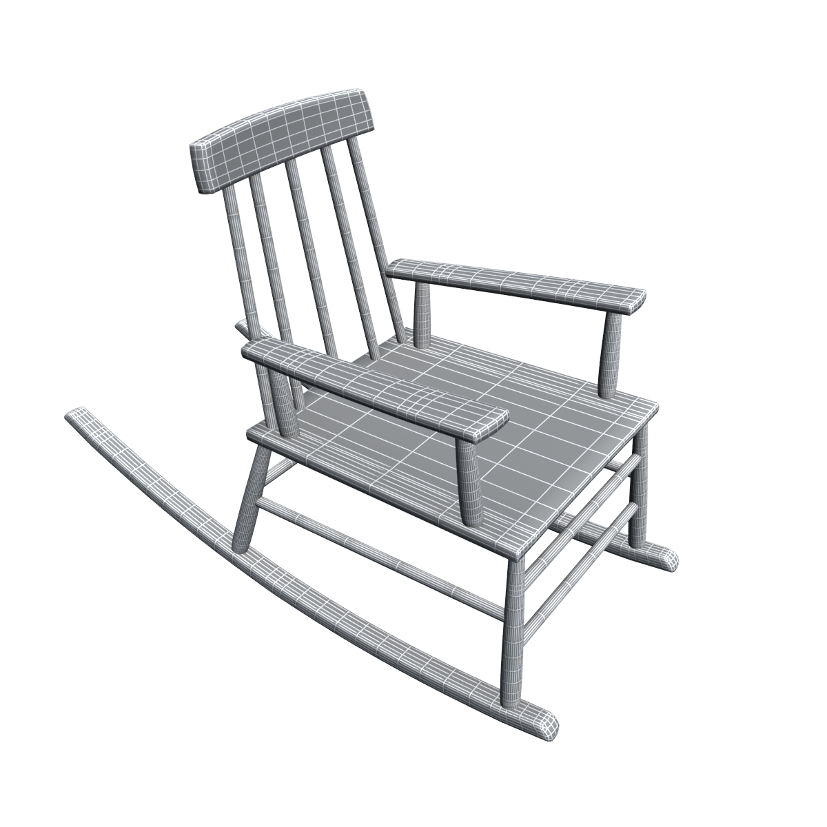 3d rocking chair