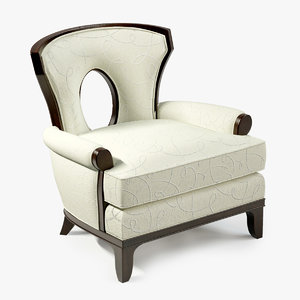 3d model barbara grace lounge chair
