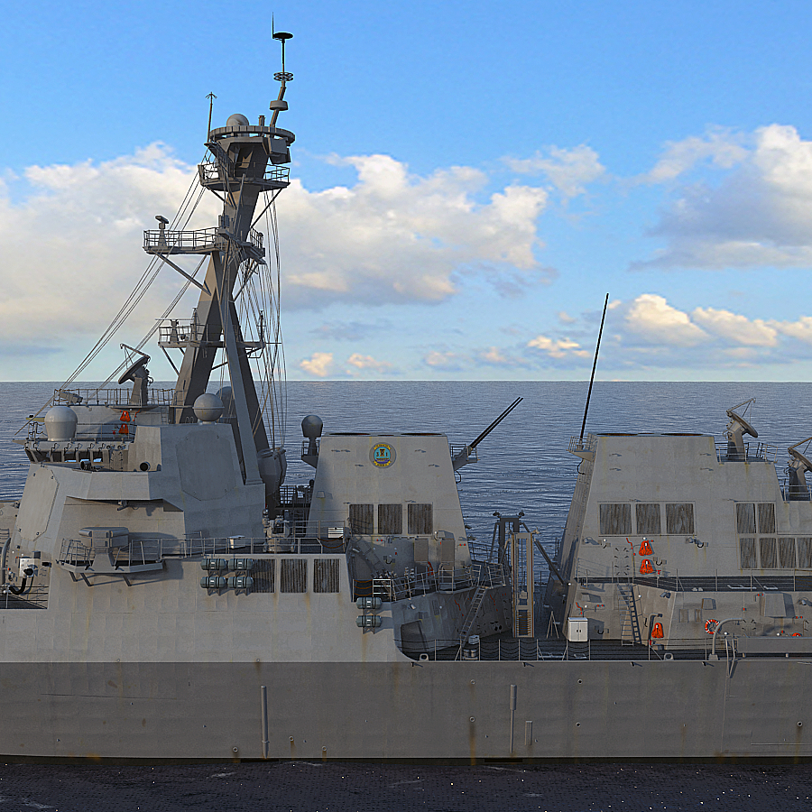 us navy uss michael murphy ddg-112 arleigh burke级飞行iia驱逐舰