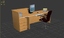3d model office desk chair