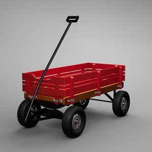 3d model of wagon