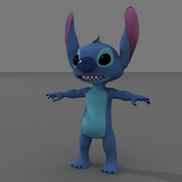 lilo stitch 3d max