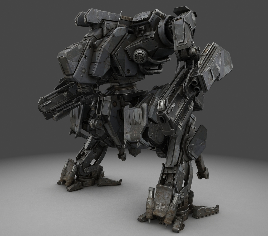 mech robot obj