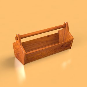 3d model wood box
