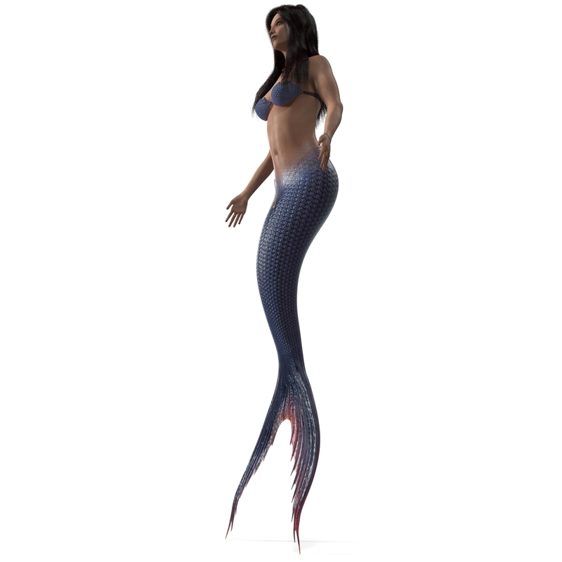 3d model of mermaid 2
