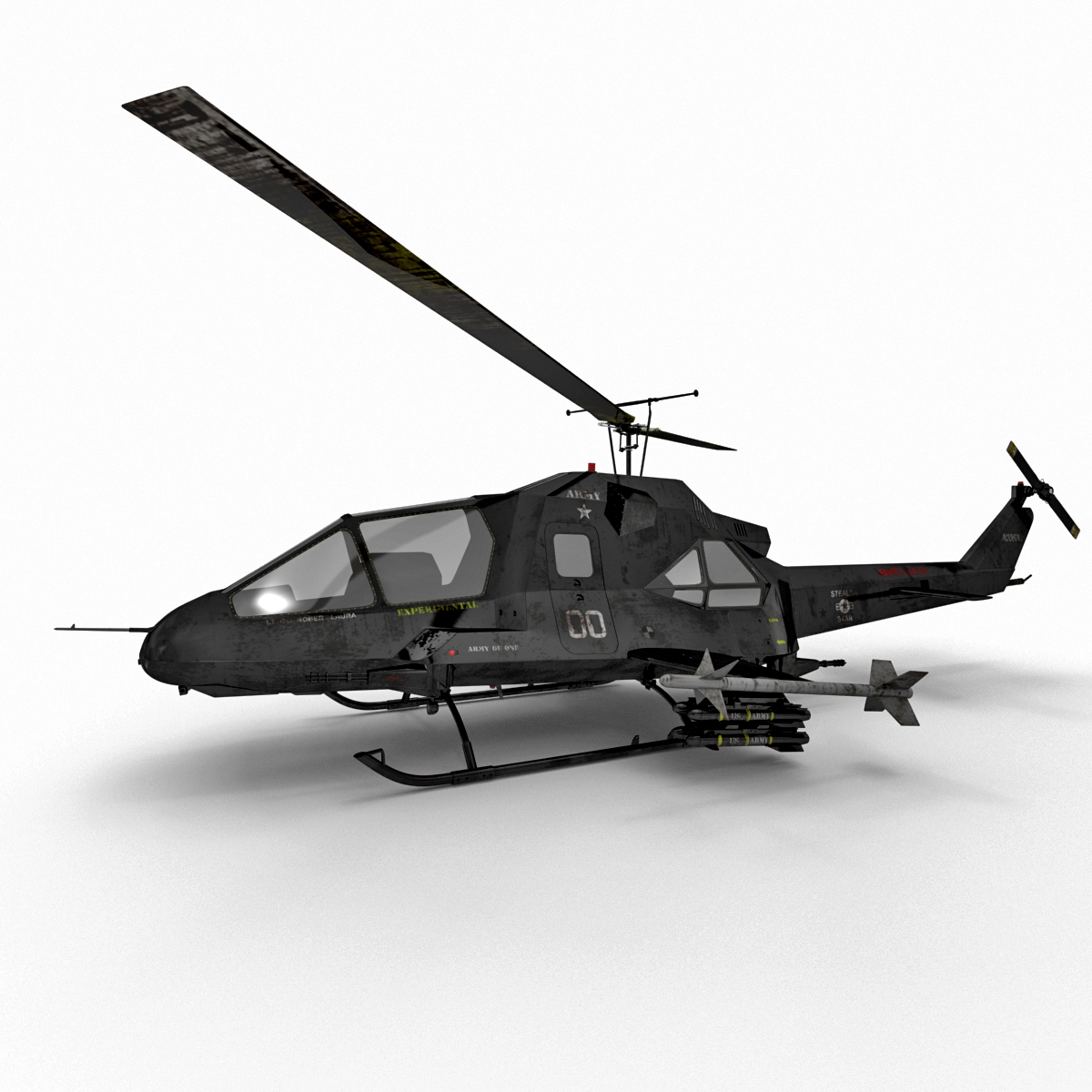 stealth helicopter 2 rigged max