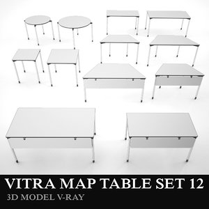 3d model vitra table set