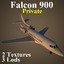 3d model dassault falcon 900 pvt
