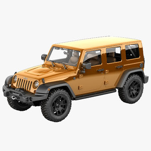 3d model jeep wrangler moab 2013