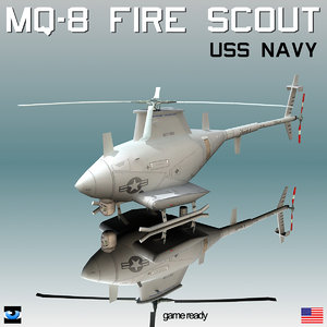 3d model northrop grumman mq-8 scout