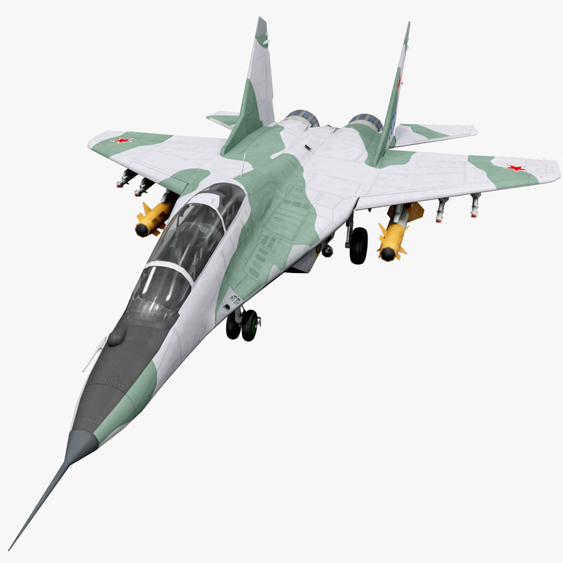 3d model russian fighter aircraft mig-29