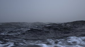 3ds max scene stormy ocean