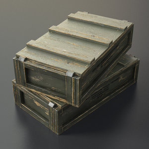 3d ammo box crate