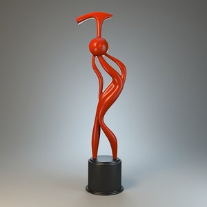 sculpture harlequin 3d obj