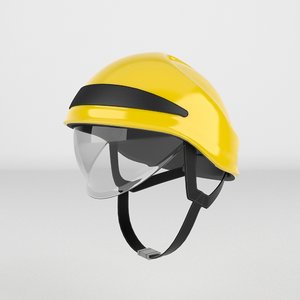 3d model of firefighter helmet