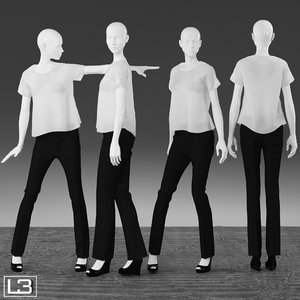 woman mannequin 3d model