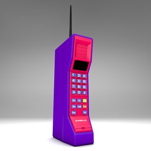 phone brick cellphone 3d model