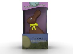 3ds max chocolate easter bunny