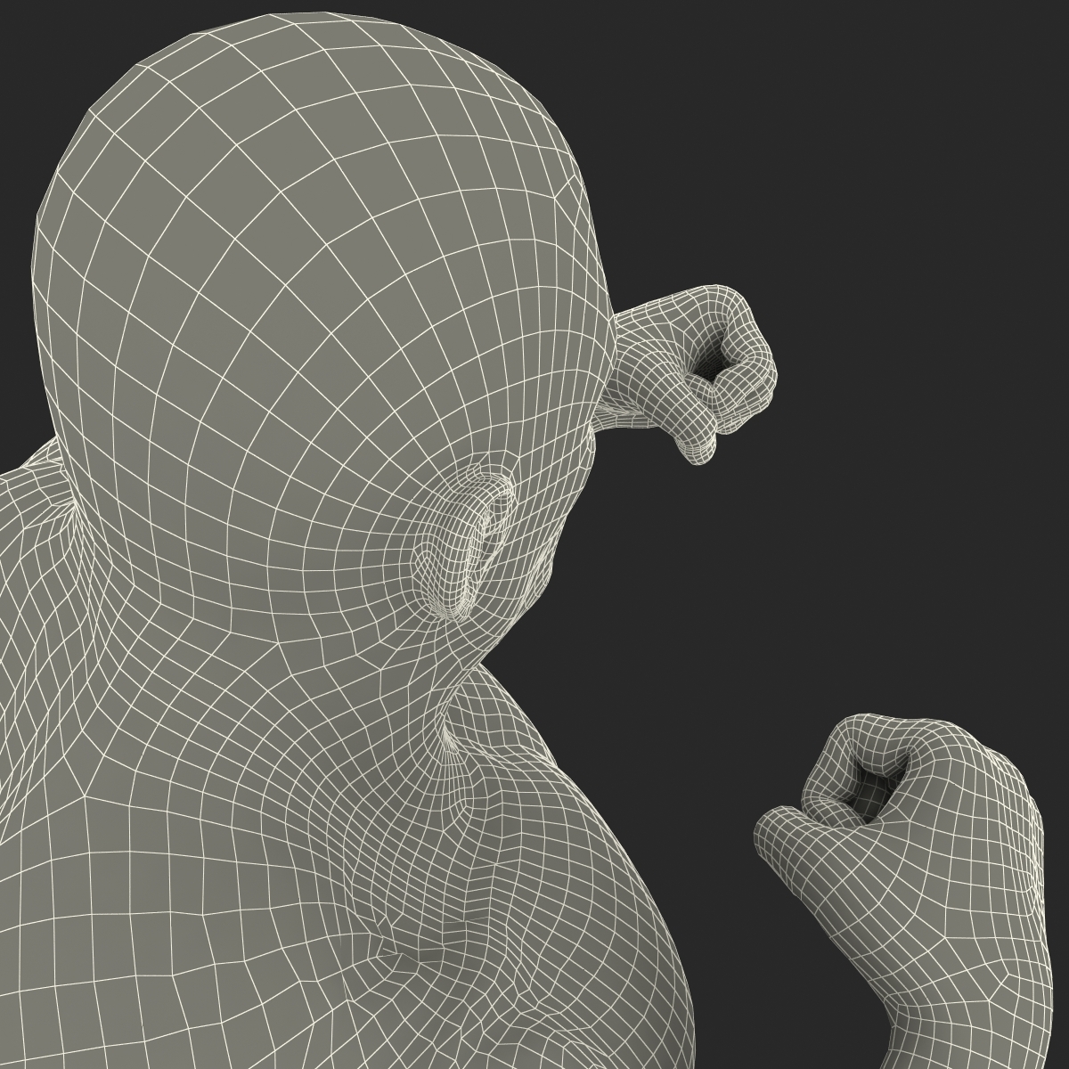 摔跤手姿势13d模型