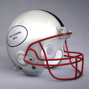generic american football helmet 3d obj