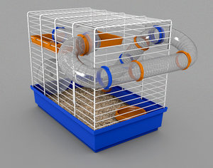 3d model hamster cage