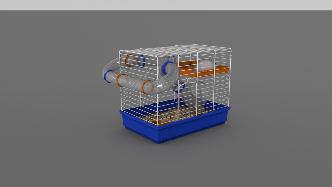 Picture of 3d model hamster cage
