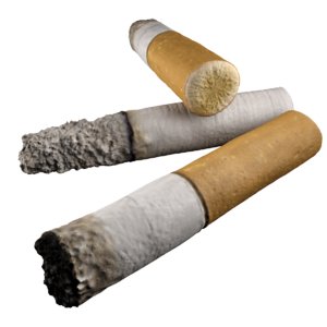 cigarette butts obj