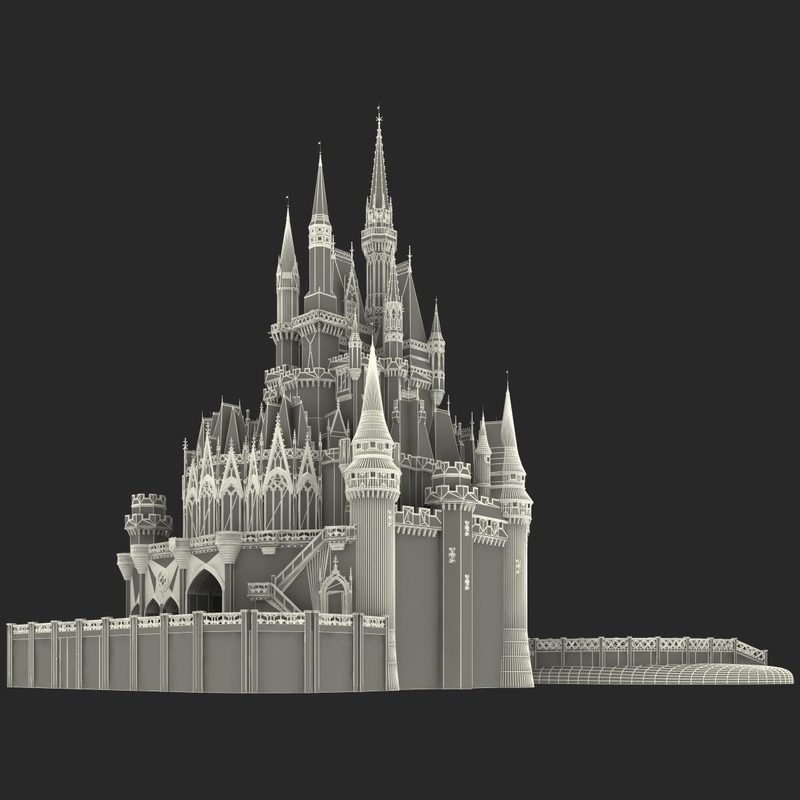 3d cinderella castle model