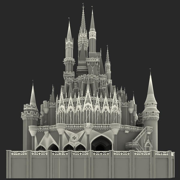 3d cinderella castle model