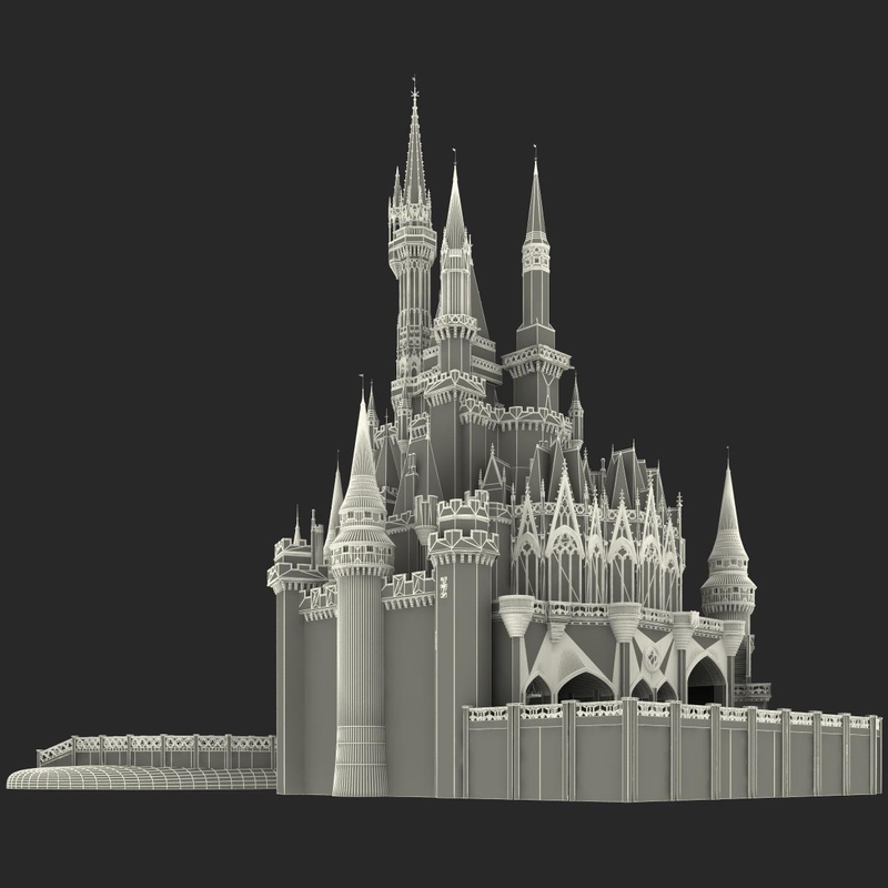 3d cinderella castle model