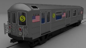 3d new york subway train model