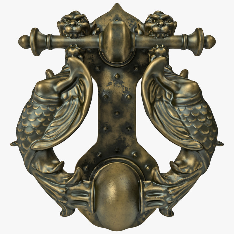 Old Door Knocker 3d Model