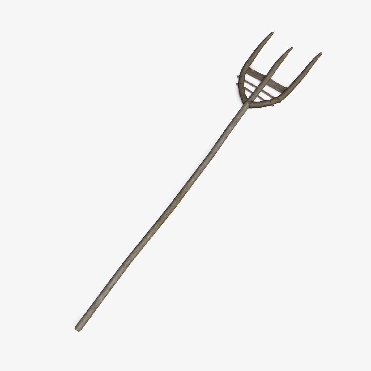 old wooden forks 3d model