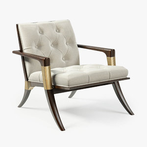 3d baker athens lounge chair
