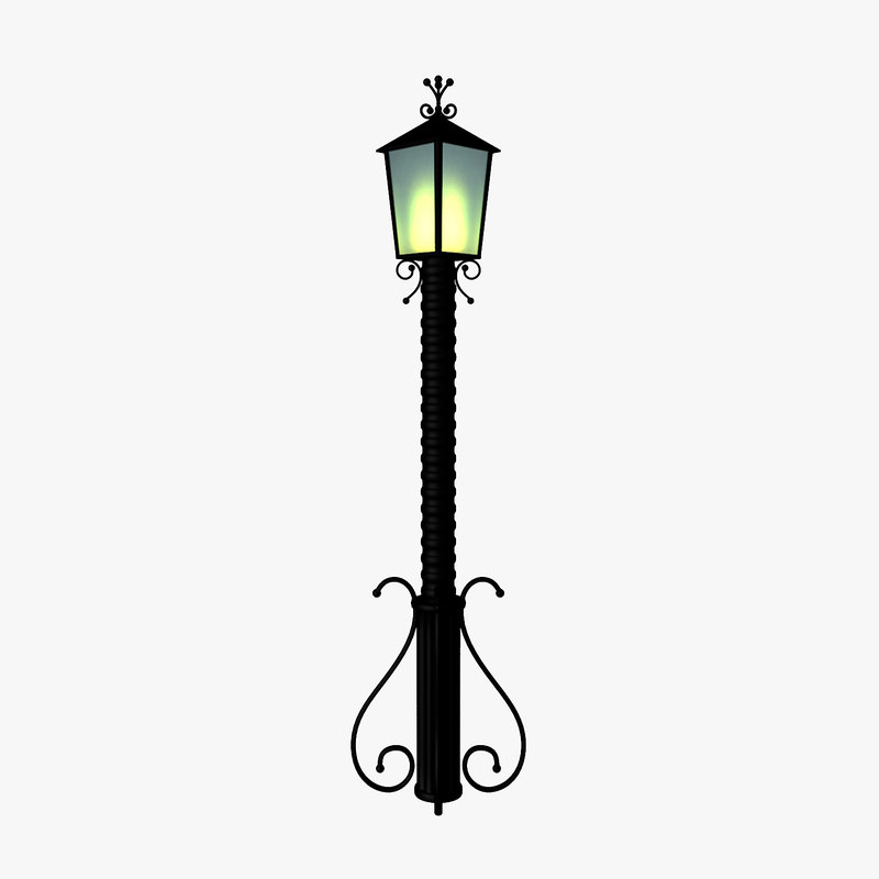 3d model lamp post lights