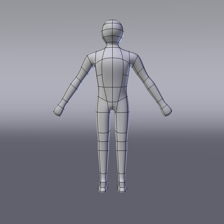 blender simple character rigged