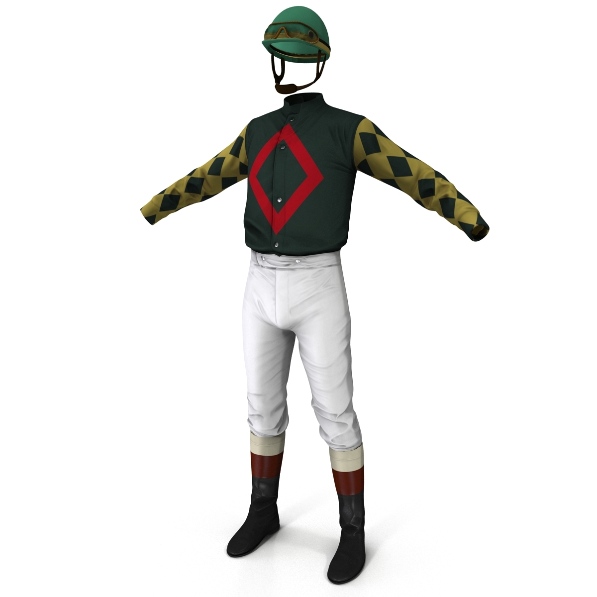 jockey clothes 3d model