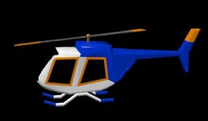 helicopter 3d model