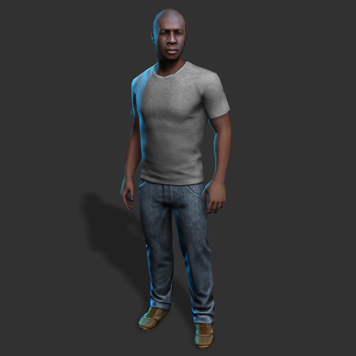 Free Male Character 3d Model