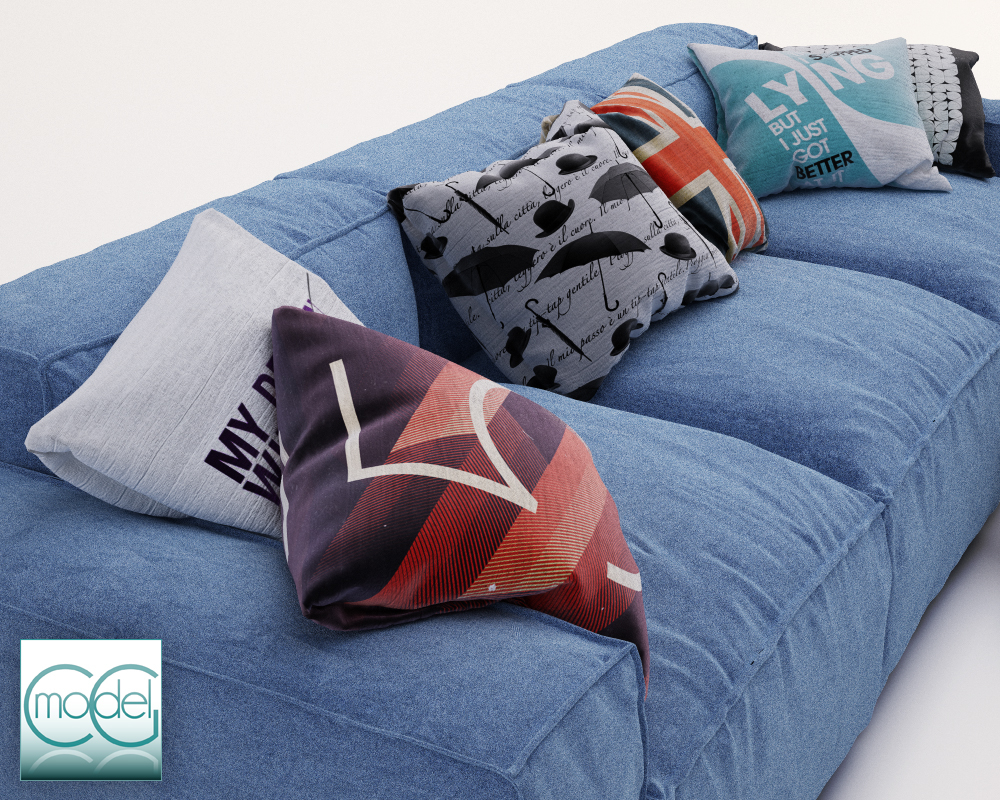 Cuscini 3d.Pillows 3d Model