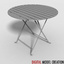 set table furniture bistros 3d obj