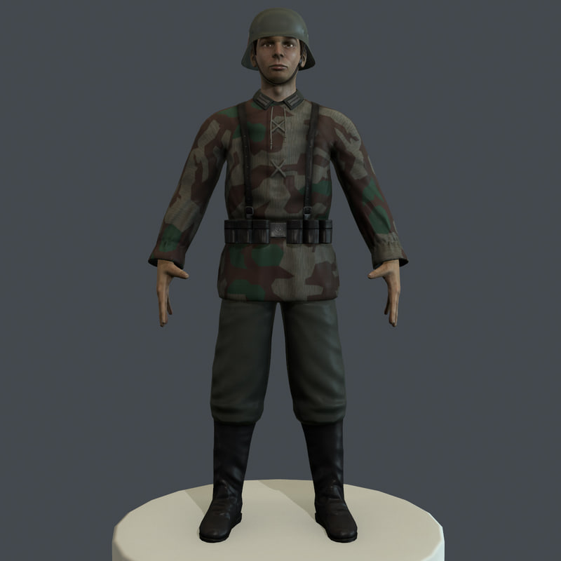 Ww2 Soldier 3D Model Free