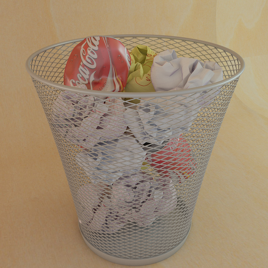 3d-model-of-waste-paper-basket